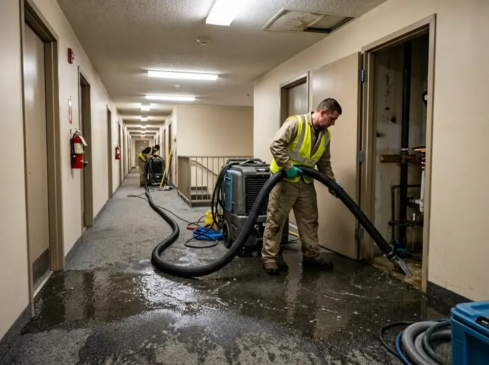 multi-unit-apartment-hallway-f-005 — frequently asked questions, Emergency Burst Pipe Water Extraction & Removal in West Mod…